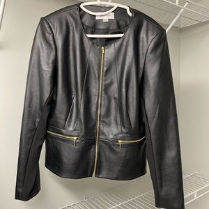 Calvin Klein Faux Leather Jacket